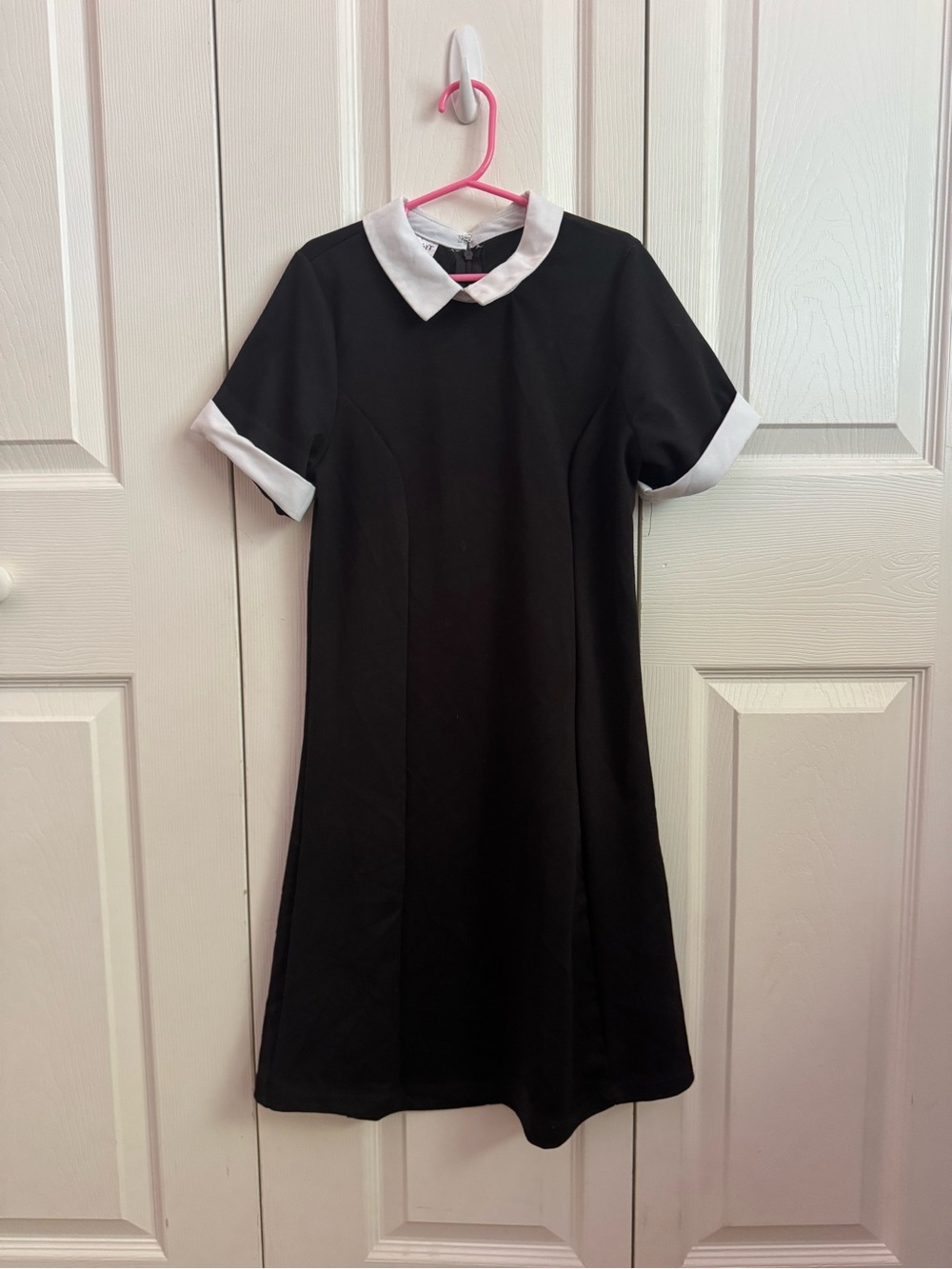 Spirit Black Dress with White Peter Pan Collar